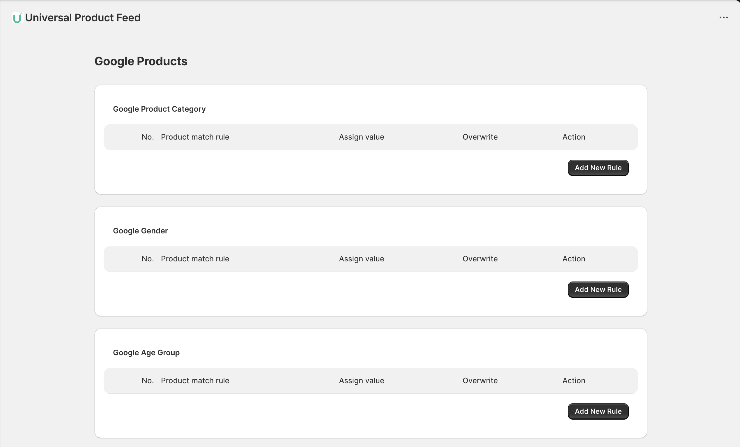 Google Product Attributes