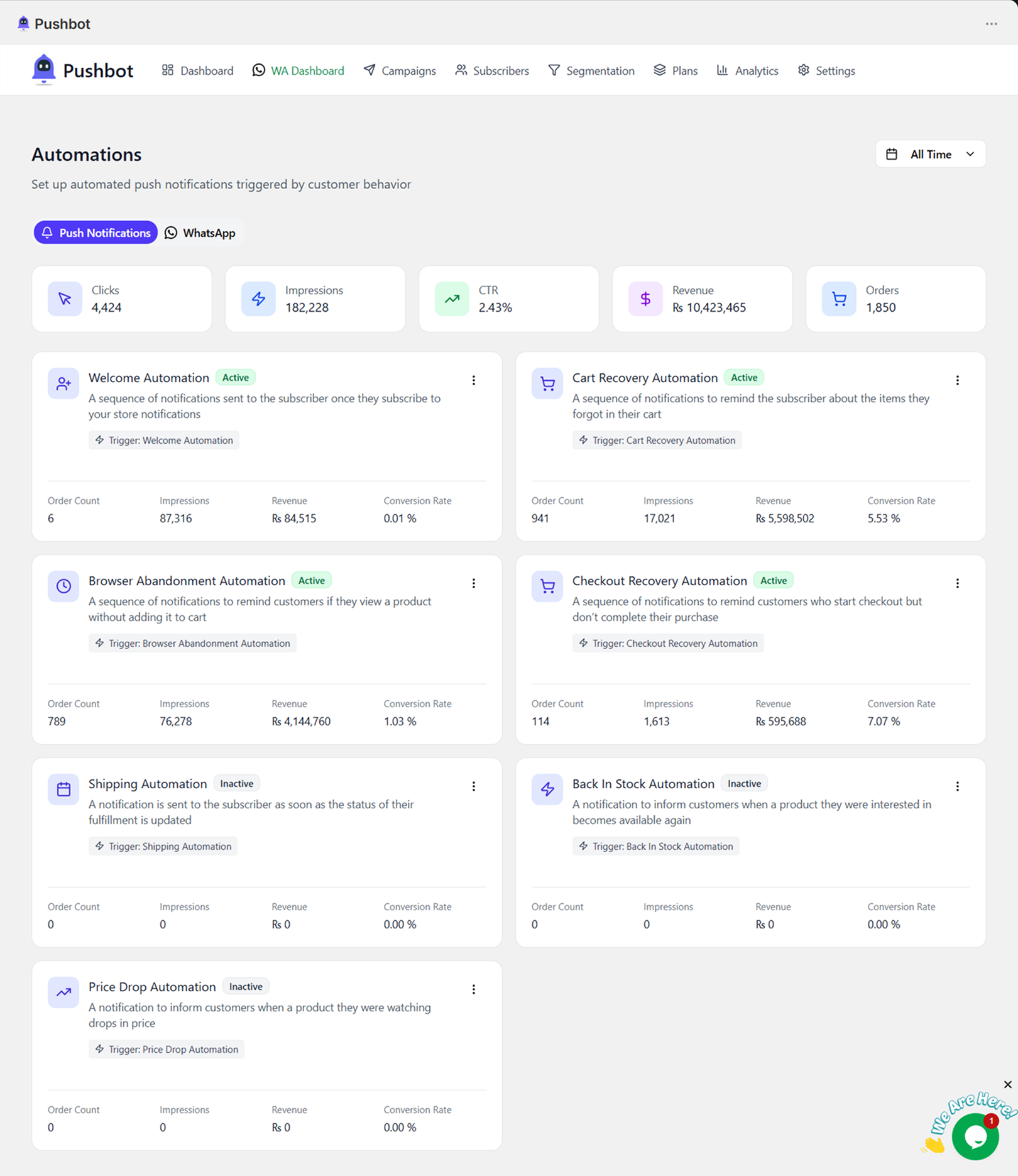 PushBot Automations